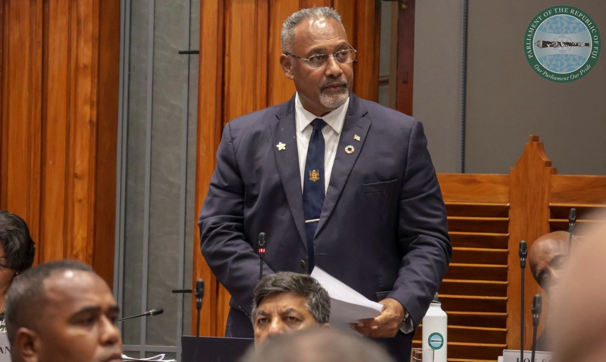 The National Disaster Risk Management Bill was tabled in Parliament today by @MRMDFiji Minister Hon. @sditoka. This legislation provides the crucial legal framework needed to protect our people from the devastating impacts of disasters. ✅READ MORE 👉 bit.ly/4bM4suw
