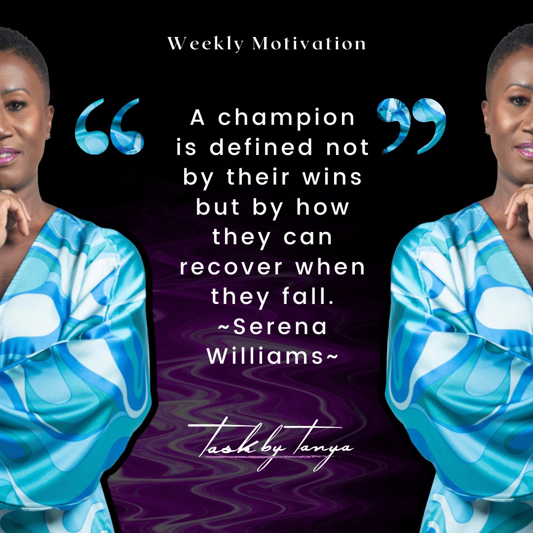 A champion is defined not by their wins but by how they recover when they fall.
.
.
.

#taskbytanya #businessstrategist #entrepreneur #projectmanager #projectmanagement #eventmanager #eventmanagent #eventlogistics 
#virtualeventmanagement