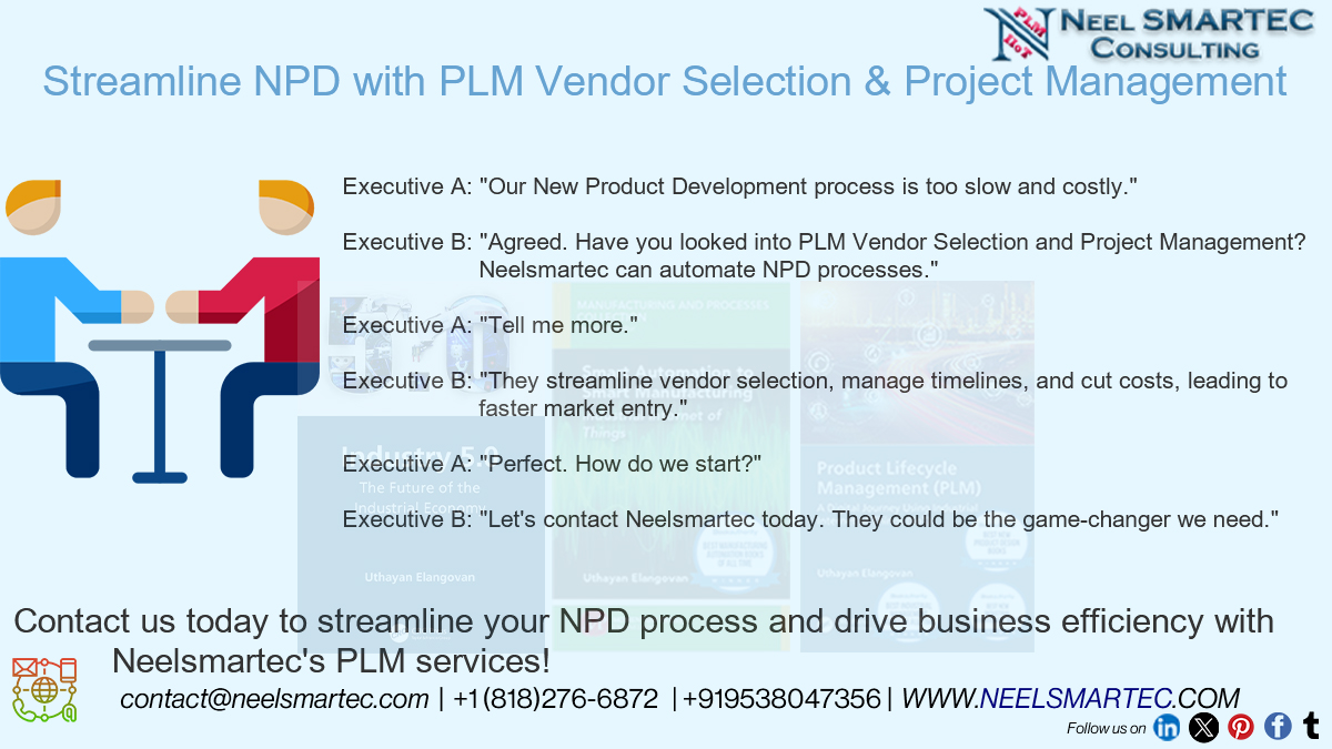 Ready to automate your #NPD process? Discover how @Neelsmartec’s PLM #Vendor Selection & #Project Management can boost efficiency and reduce costs. #PLM #NPD #BusinessGrowth #ROI #ROV #neelsmartec #process #automation #digitaltransformation neelsmartec.com/2023/07/13/eva…