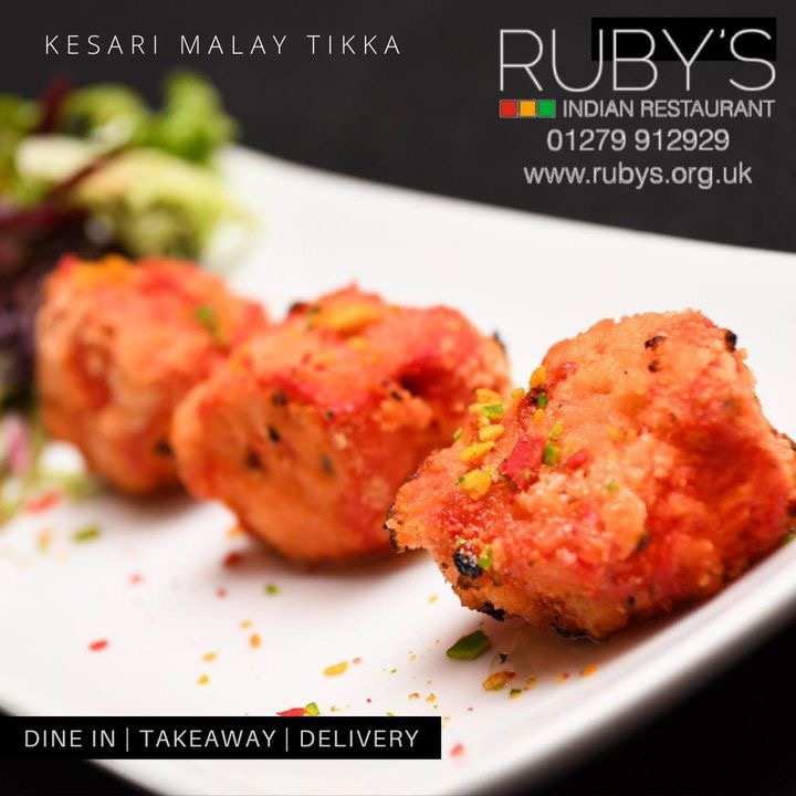 Kesari Malay Tikka - 'Sweet as a Nut' - Chicken Tikka South Indian style, a delicacy marinated in sweet herbs and almond 🥘🍛🍷

Chicken/Lamb/Vegetable/Mixed Meats

Reservations and Takeaways
rubys.org.uk

#indianfood #deliciousfood #rubysrestaurant #stortfordcurry