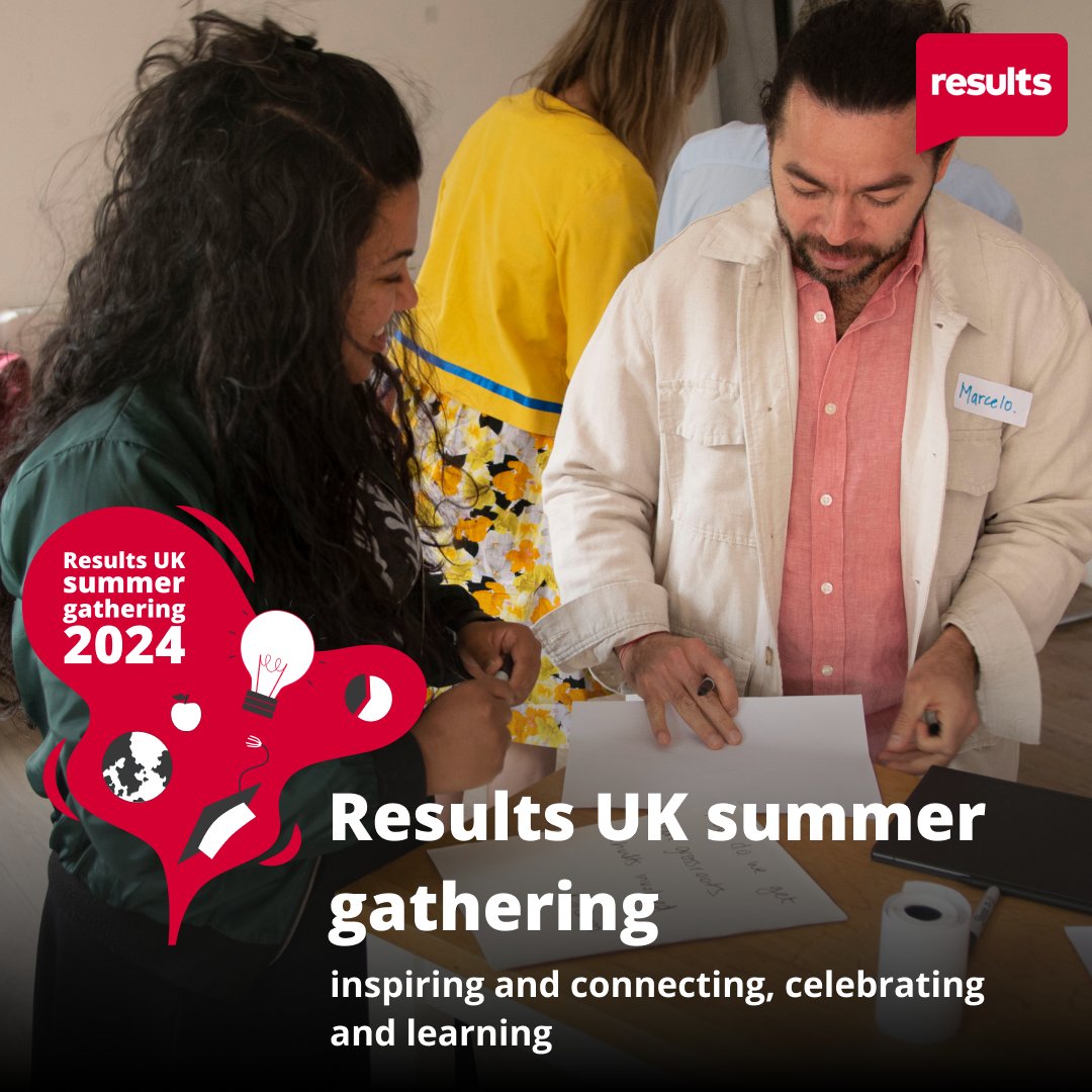 Want to improve your advocacy skills? Join @resultsuk’s Summer Gathering for the exciting opportunity to learn from fellow campaigners and experts in the field of advocacy across a range of global issues 🌎 🗓️ June 9 - 10! Get your free tickets here 👉buff.ly/3QhbNdf