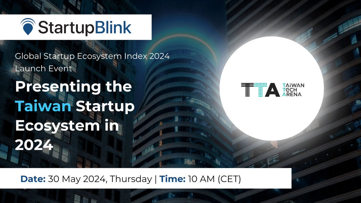 StartupBlink's tweet image. We&apos;re just a week away from the launch of the #Index2024, revealing top cities for startups and investment from our analysis of 1,000+ locations.   Event will feature organizations  presenting resources and opportunities in their ecosystems. Register  bit.ly/4dVWwcf