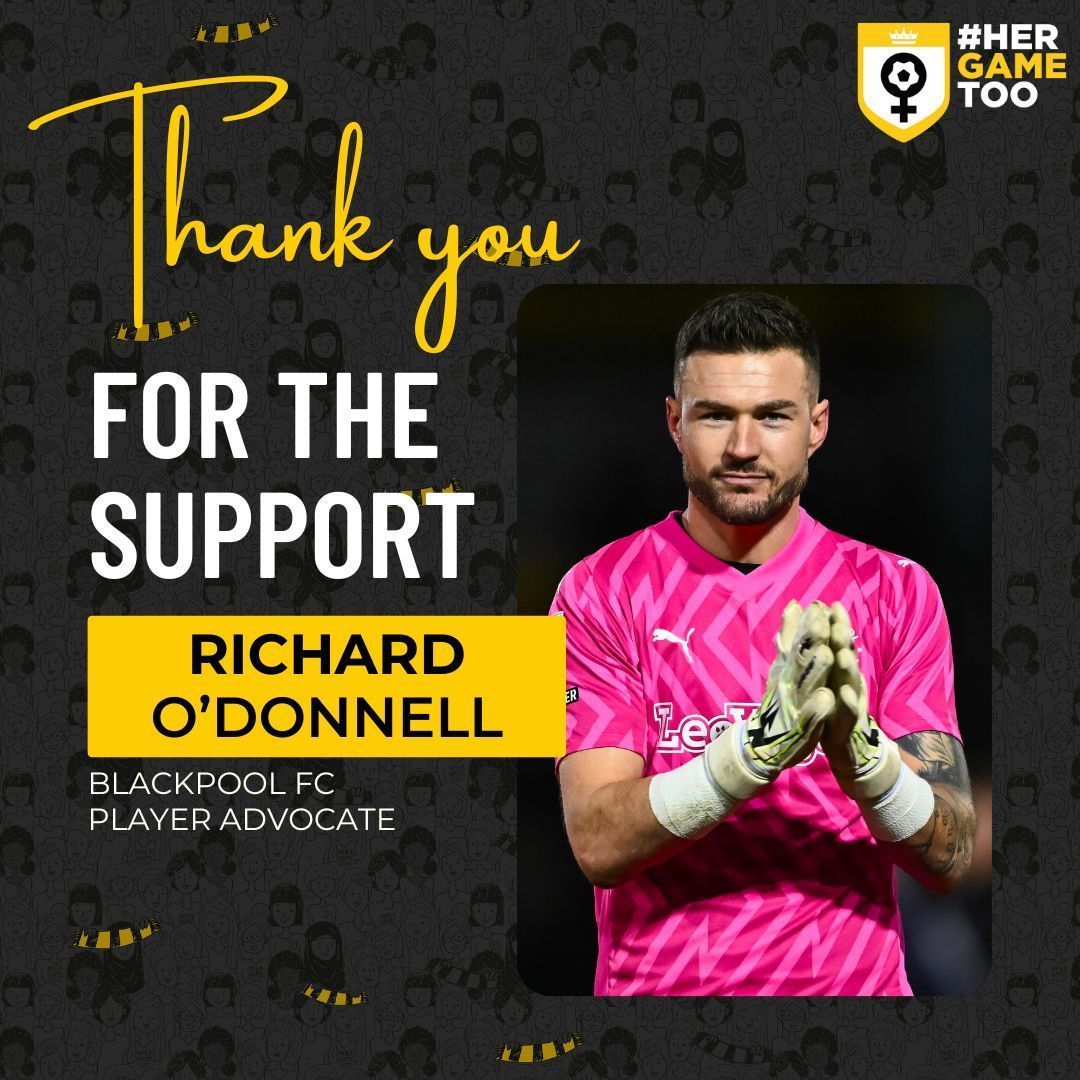 🤩 PLAYER ADVOCATE ANNOUNCEMENT! 🤝 We are so pleased to announce Richard O'Donnell (@RichODonnell23), player of Blackpool FC (formerly of Rochdale AFC), is continuing as a Player Advocate! 🤩 Read more here: buff.ly/450U8Ne 📝 @FayeHackwell 🧡 @BlackpoolFC