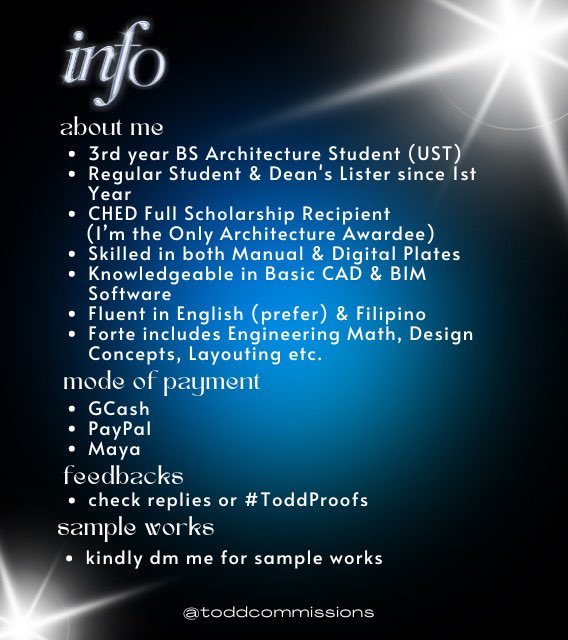 todd comms ✧･ﾟ:* OPEN tweet media