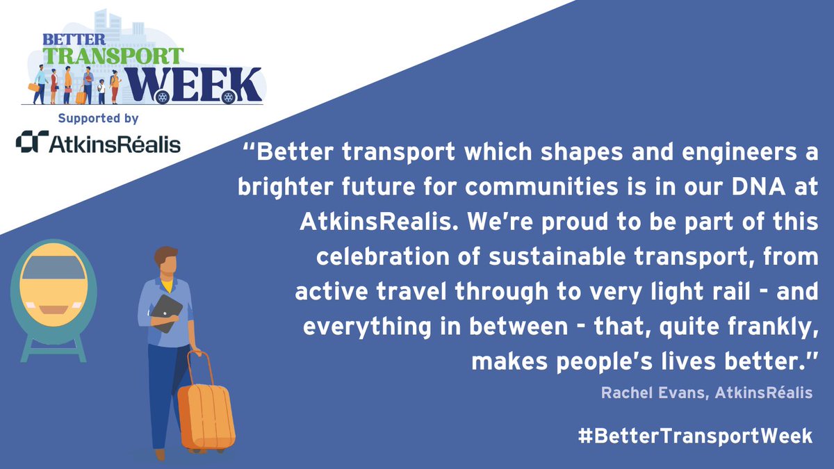 We're proud to welcome @atkinsrealis on board as a #BetterTransportWeek 2024 sponsor! As part of the week, @atkinsrealis will be holding a free event in #Birmingham to explore how to create inclusive sustainable transport for all. See bettertransport.org.uk/events/why-the… for more info.