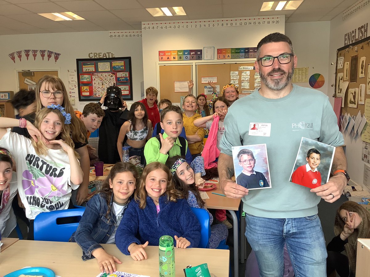 Thank you to Lewis, an ex Yorke Mead pupil who designed the Yorke Mead daisy in 1994, for coming to visit us and telling us all about life at Yorke Mead in the 1990s. <a href="/pho2u/">Pho2u!</a>