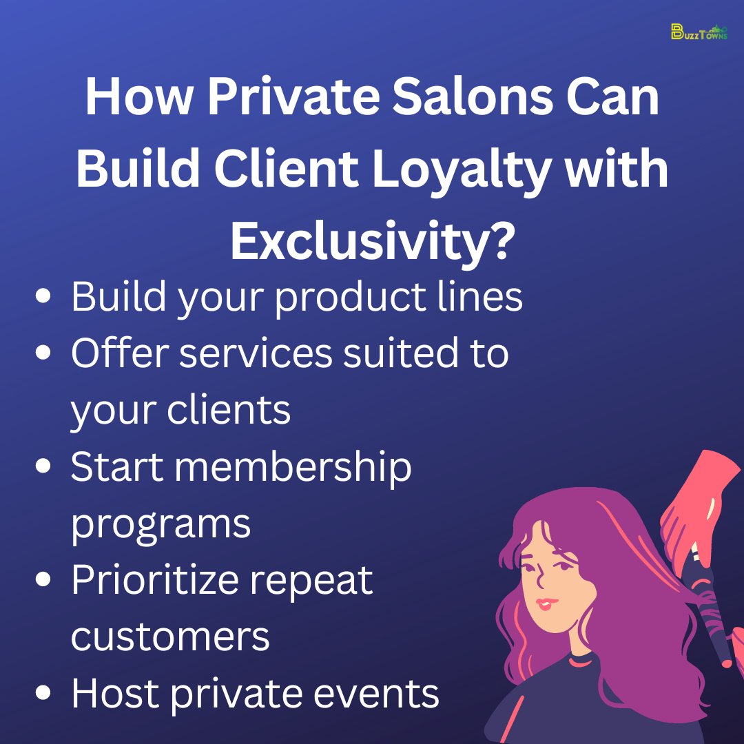 buzztowns's tweet image. Elevate your salon's status and build client loyalty with exclusivity! 💇‍♀️💼 Discover how offering exclusive experiences and personalized services can keep clients coming back for more. ✨🔒 #PrivateSalons #ClientLoyalty #Exclusivity
buzztowns.com/how-private-sa…