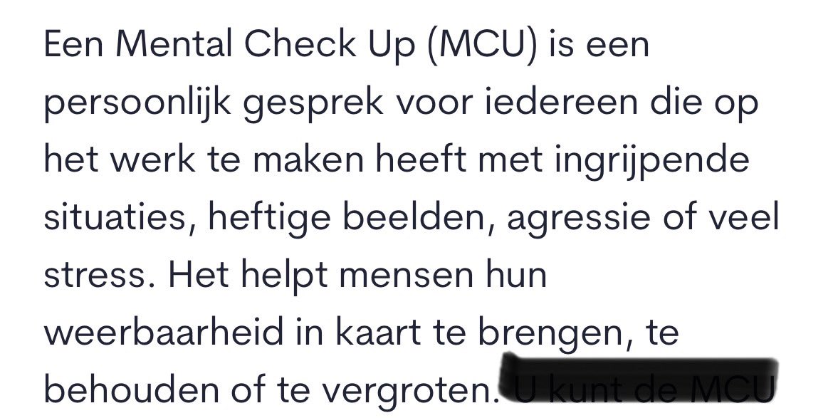 Net m’n ‘Mental Check Up’ gehad. Nooit eerder gehad. Wat ook ter sprake kwam.. of ik stress had van de socials. ‘Ehmm nee, is er doorgaans gezellig al zijn sommige mensen wel heeel erg zuur 😄’ 

Als het goed is krijgen alle collega’s zo’n gesprek. #fitenvitaal