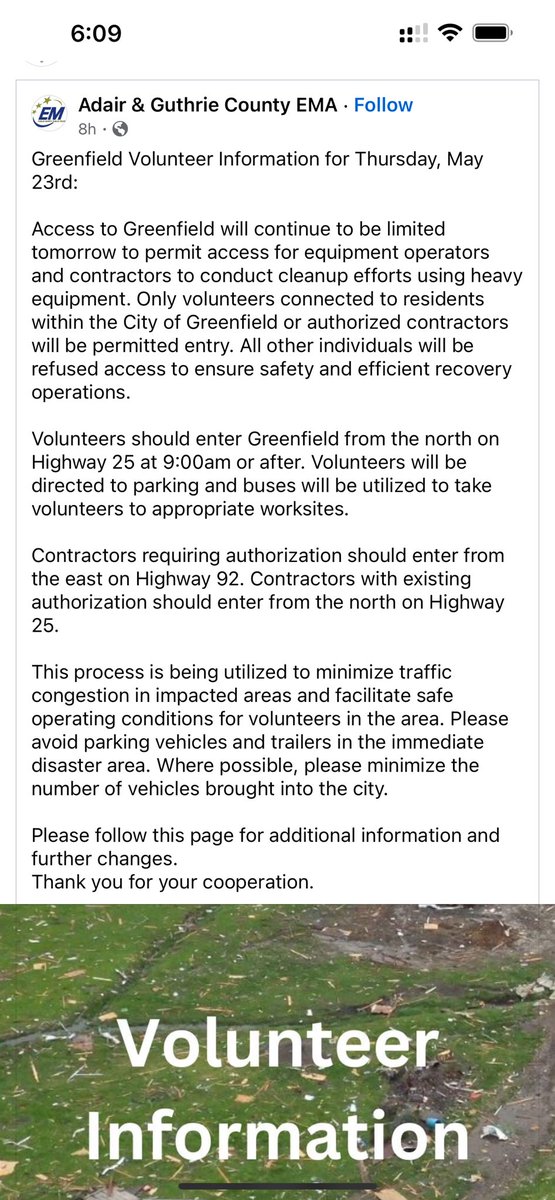 Volunteer information update:
