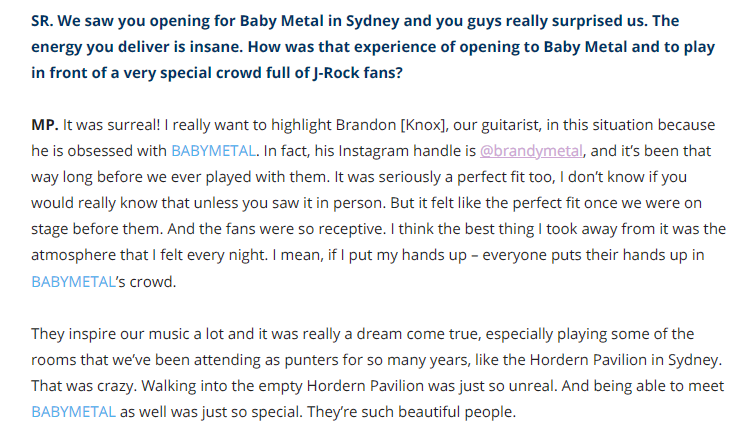 soulbicycle's tweet photo. Interview: Monique Pym of Reliqa Talks "Secrets of The Future" - @SpotlightReport.

#Reliqa #BABYMETAL
https://t.co/S7p4OQgWXC https://t.co/2UWpEcmqJu