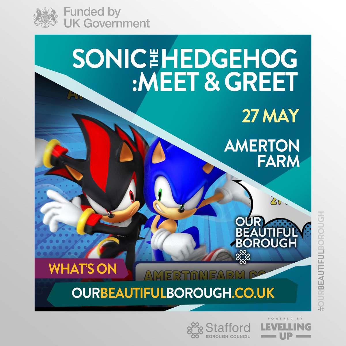 Calling all #Sonic fans! Get ready for a supersonic adventure at @AmertonFarm on 27 May, where your favourite speedy heroes will be coming straight out of the screen and into our world! Booking essential: tinyurl.com/32m9w2jd #DaysOut #FamilyFun #OurBeautifulBorough