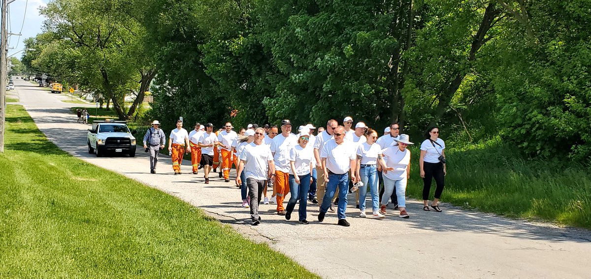 We are happy to share more photos from the @valeglobal Port Colborne #DefeatDepression walk! Thanks to @PortColborne Mayor Bill Steele for joining Vale Base Metals, and the MDSC team in support of @PortCares. 🩵#MentalHealth #ValeInAction #MHAM2024 📸 Check out the moments: