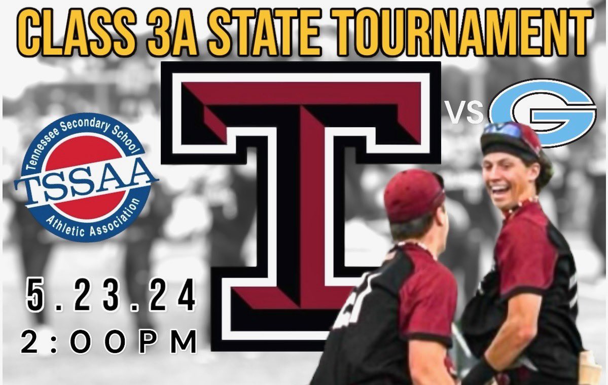 🚨GameDay-StateTournament🚨 Tullahoma takes on Gibbs 2PM @ Blackman in Murfreesboro. @TCSPublic @TullahomaHS