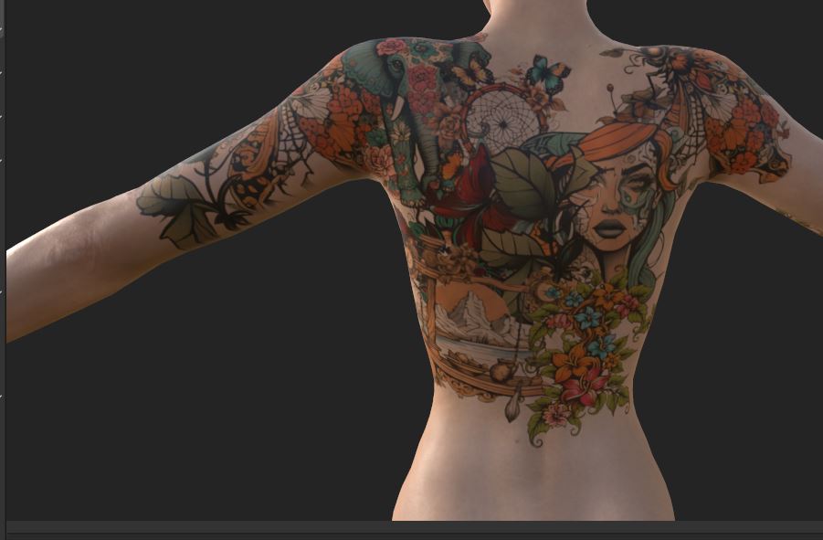 aztar_traverse's tweet image. Added a ton of tattoo's which will be available by looting ingame. You can place them anywhere on the body you want.

#3d #3dart #3dartist #artist #art #conceptart #inspiration #cgart #dailyart #illustration #digitalart #instaart #gamedev #indiedev #DesignSales #ue5