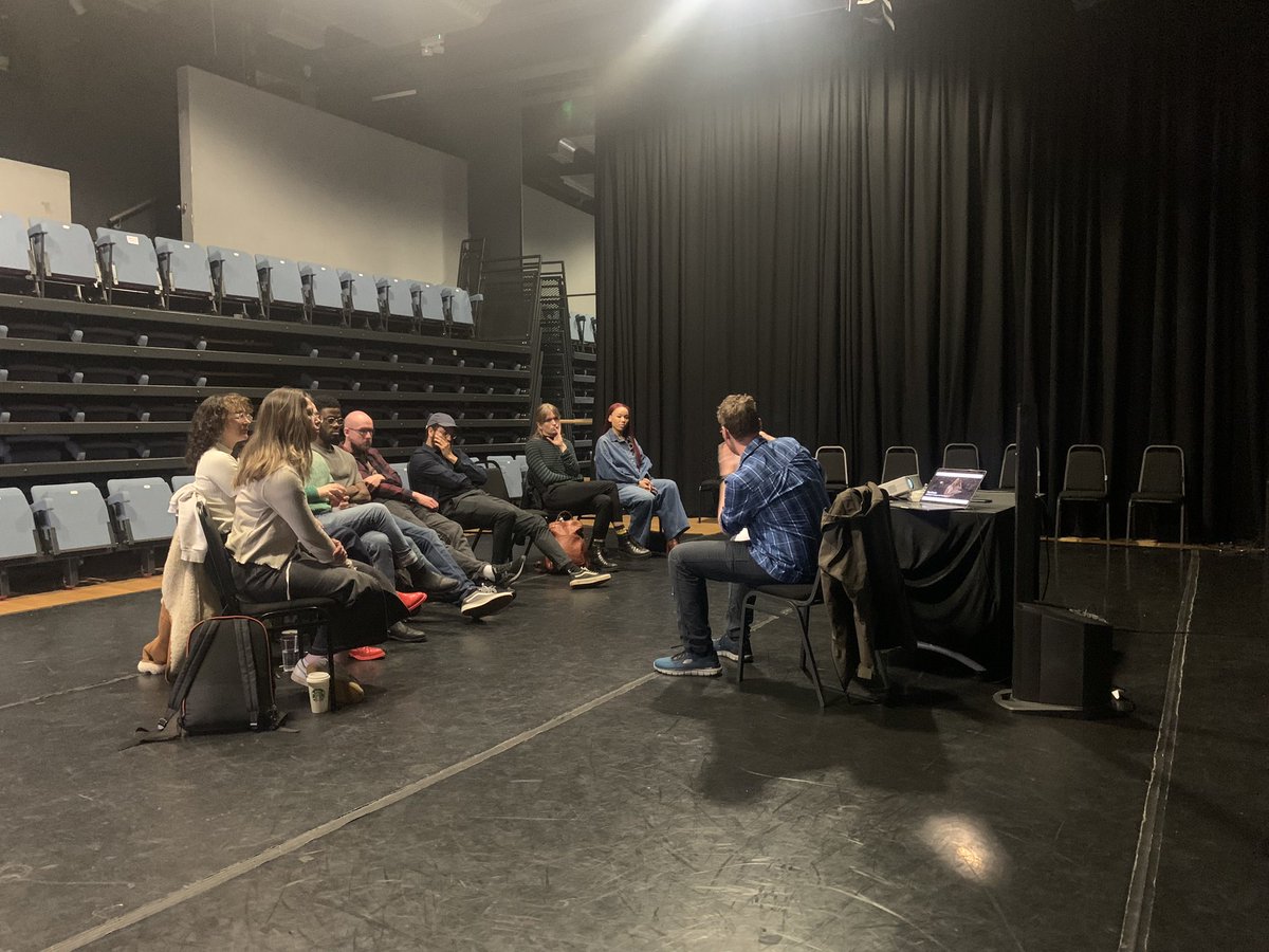 We’re at the <a href="/HatFactoryAC/">Hat Factory Arts Centre</a> today for our first in person Directing Actors Lab.