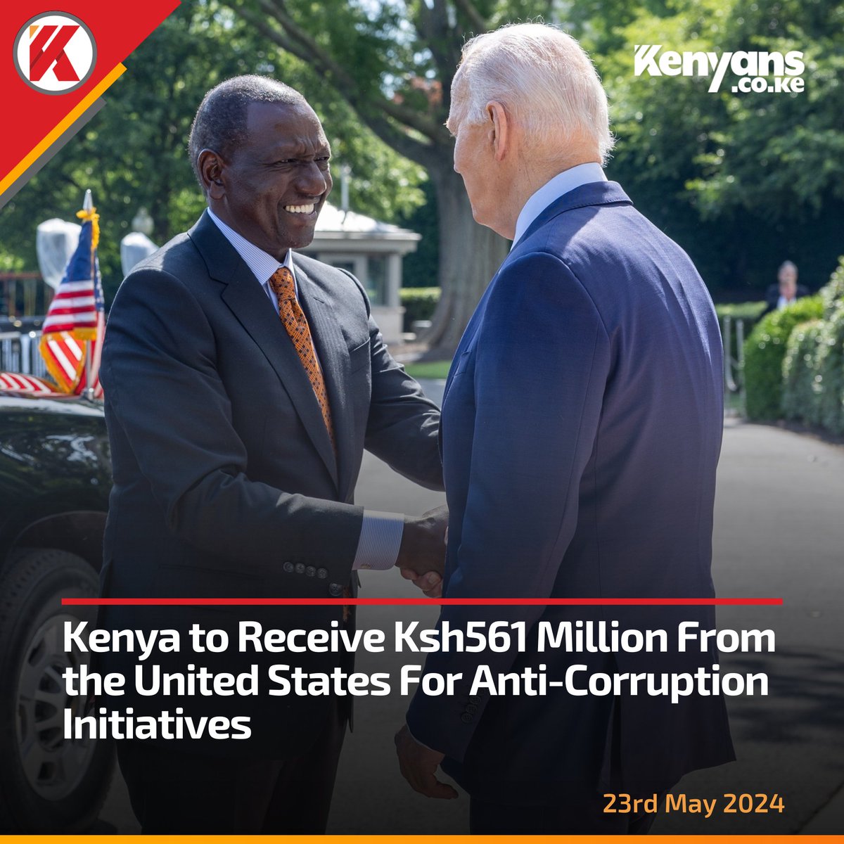 Kenya to receive Ksh561 million from the United States for anti-corruption initiatives