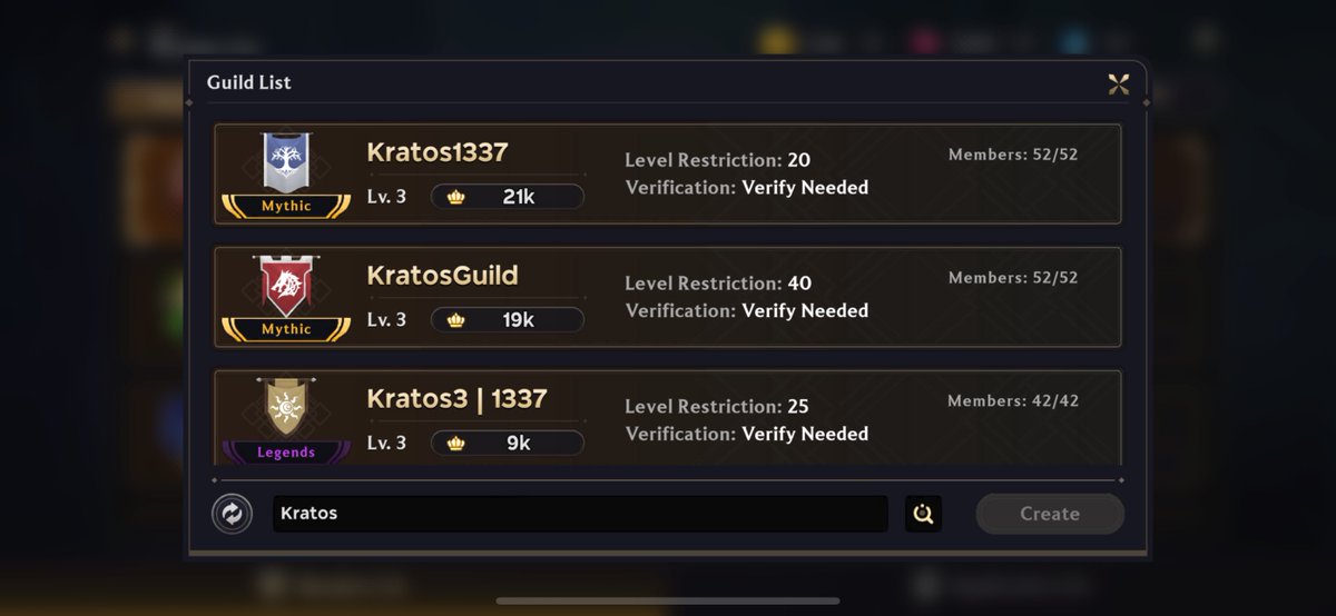 Galen Law-Kun (@galenlawkun) on Twitter photo One week into playing <a href="/GuildOfGuardian/">GuildOfGuardians</a>
- 2 Mythic Guilds & 3 Legendary Guilds fully setup with 223 players playing under <a href="/KratosGuild/">Kratos Guild x 1337 | 🅧</a> led by <a href="/Tayored/">Tayo 1337 Kratos 🅧</a> and <a href="/Kratos_Jupiter/">Jupiter</a>
- Stuck on Dungeon Path of the Beasts with Commander Level 43 with Lia enlightened to 7 Radiance (*very One week into playing <a href="/GuildOfGuardian/">GuildOfGuardians</a>
- 2 Mythic Guilds & 3 Legendary Guilds fully setup with 223 players playing under <a href="/KratosGuild/">Kratos Guild x 1337 | 🅧</a> led by <a href="/Tayored/">Tayo 1337 Kratos 🅧</a> and <a href="/Kratos_Jupiter/">Jupiter</a>
- Stuck on Dungeon Path of the Beasts with Commander Level 43 with Lia enlightened to 7 Radiance (*very