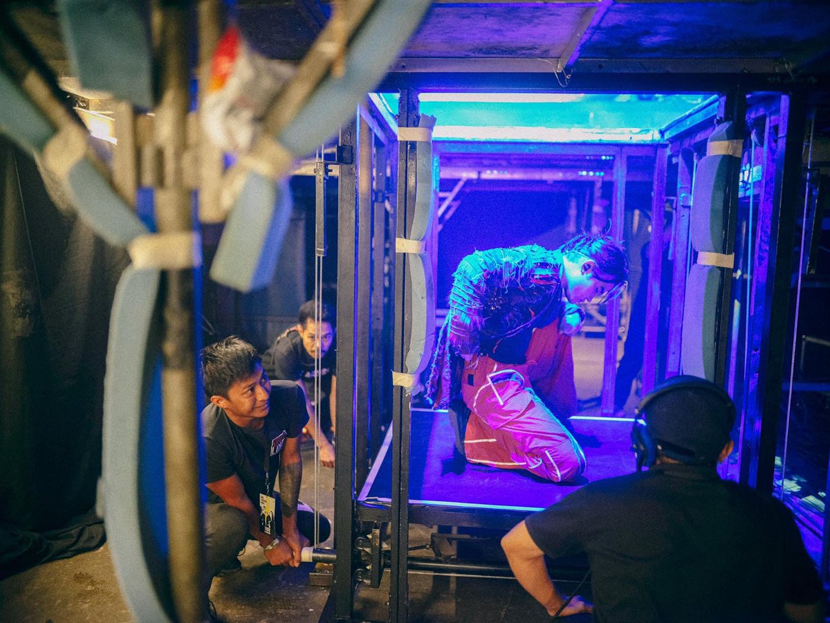 wdym that part of the stage is manually operated? 😭 really takes a village to produce a concert, and no job is less than the other. kudos to everyone behind (or even under) the scenes! 🥹 grabe, puso. 

<a href="/SB19Official/">SB19 Official</a> #SB19 
#PAGTATAGFinaleConcertHighlights