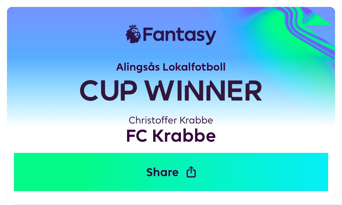 Tack för fighten i årets cup ⁦<a href="/iamfrooney/">Fronken Johansson</a>⁩ ⁦<a href="/jeppeirl/">jeppe</a>⁩ ⁦<a href="/sipreiz/">Simon Preissler</a>⁩ &amp; Co, lycka till nästa säsong!! 😇☺️