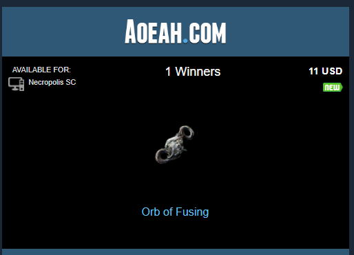 🎁 FREE POE Curreny & Items Daily Giveaway! 🎁 🏆Win Path of Exile Orb of Fusing for FREE today! 🤑 👉To Enter: aoeah.com/poe-giveaways/… 🤩Don't miss out on this opportunity to add some cool items to your collection! #POE #PathofExile