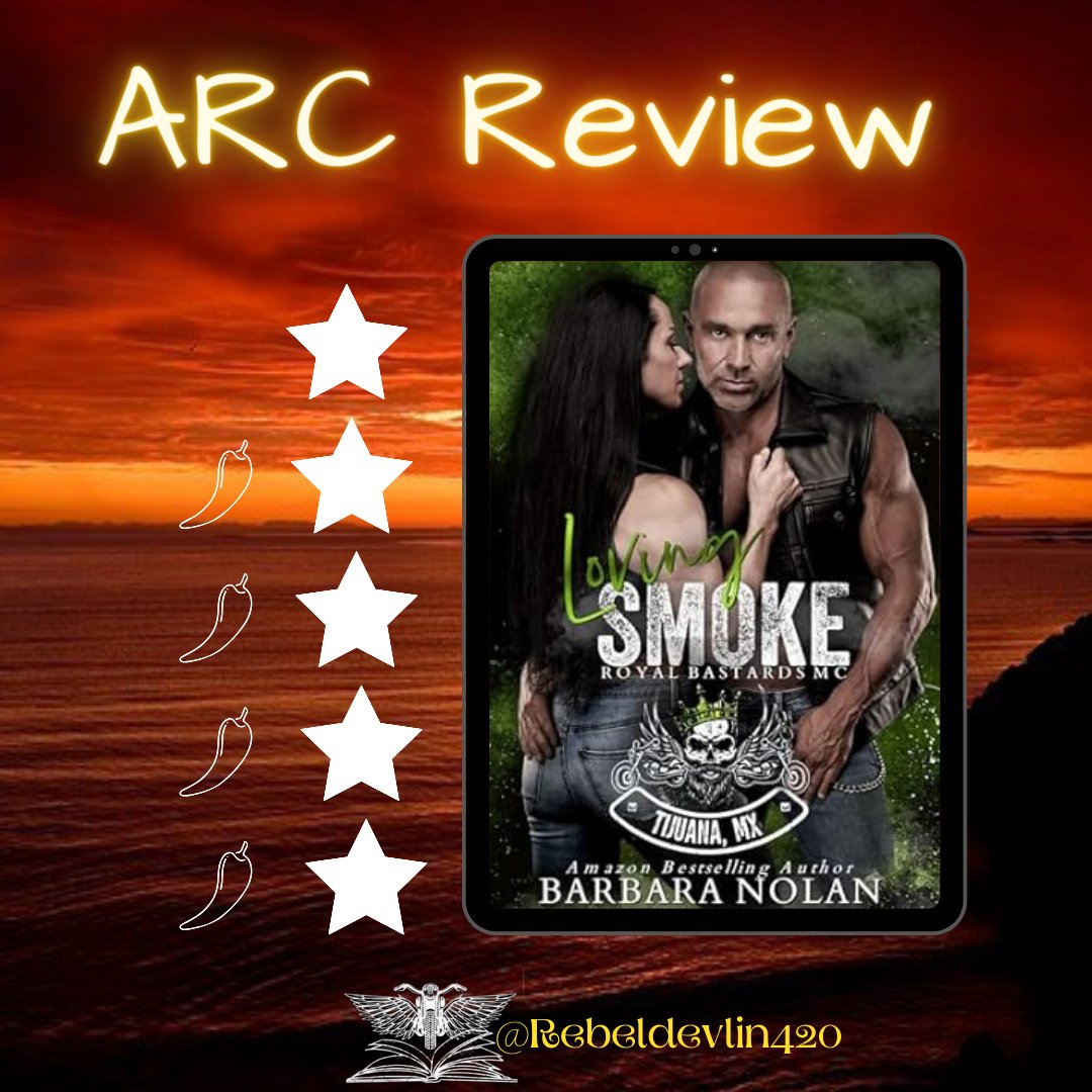 RebelDevlin420's tweet photo. >ARC Review<
⭐⭐⭐⭐⭐/5
🌶🌶🌶🌶/5
I just loved Smoke &amp; his personality. He's the ultimate screw-up that you can't help but root for. Marisol was the perfect accompaniment to Smoke's character. I hope we see more with this chapter.

Check Out My Review⬇
https://t.co/AJdHuTAq1Q https://t.co/qSLUnvGcOj