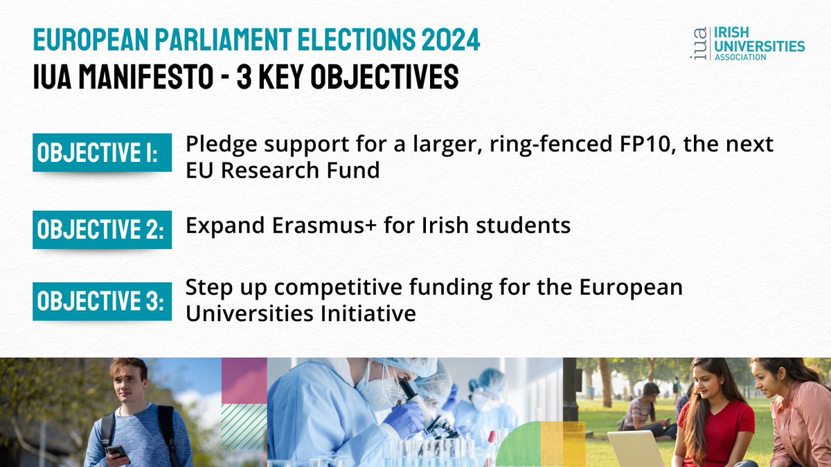 We have set out our three key objectives and have asked political parties and candidates to commit their support ahead of the upcoming European Parliament elections. 📢Read our full manifesto on iua.ie/elections

#EUelections #EU #useyourvote