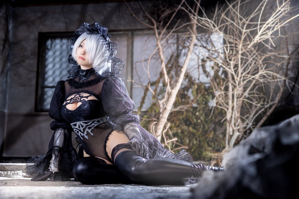 NieR:Automata -2B-Black Wedding Dress Photographer :@mikarika_hiro #Cosplay
