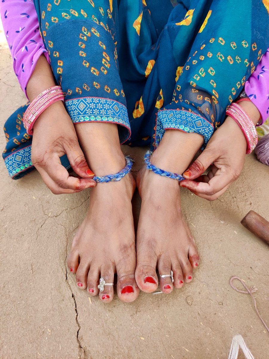 Happiness can be created from very meager means!

We learned that from our weavers who crafted stunning jewelry from leftover yarns and adorned it beautifully.  

Read full story- bit.ly/3WOJ5Vj
#ArtisanCrafts #SustainableArt #HandmadeJewelry #WeaversWisdom #JaipurRugs