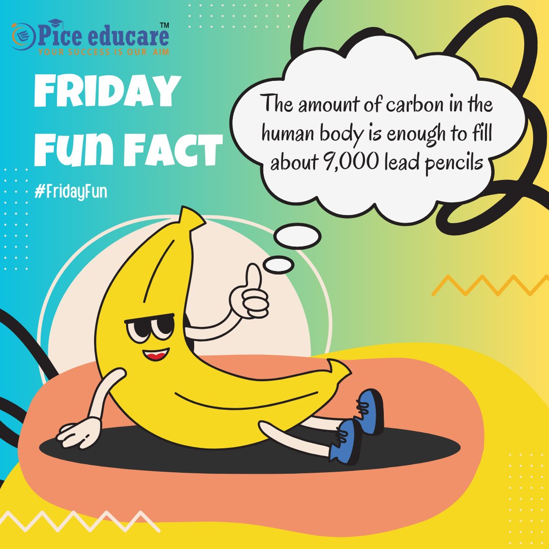 Friday fun fact The amount of carbon in the human body is... #funfacts #fridayfun #FridayFunFact #piceeducare