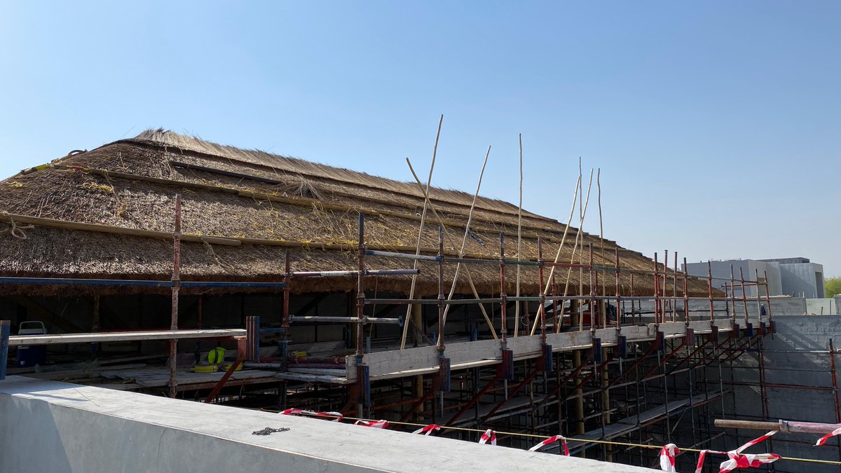 Beautiful views on site today! 

#Thatch #Thatching #ThatchedRoof #Dubai