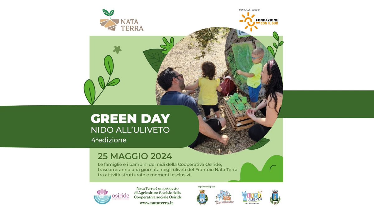 “Green Day”, giovani ambientalisti negli uliveti del “Frantoio Nata Terra” di Cellole dlvr.it/T7HSrb
