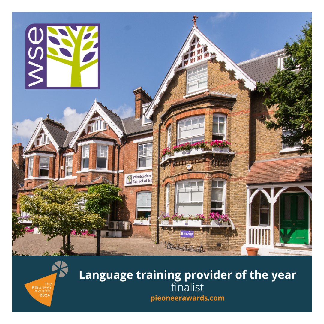 Thrilled to have been named as a finalist at this year's PIEoneer Awards!
Wimbledon School of English is a finalist in the Language training provider of the year category 🏆

Huge congratulations to to the other finalists as well!
#MyWSE #UKELT #PIEoneers24