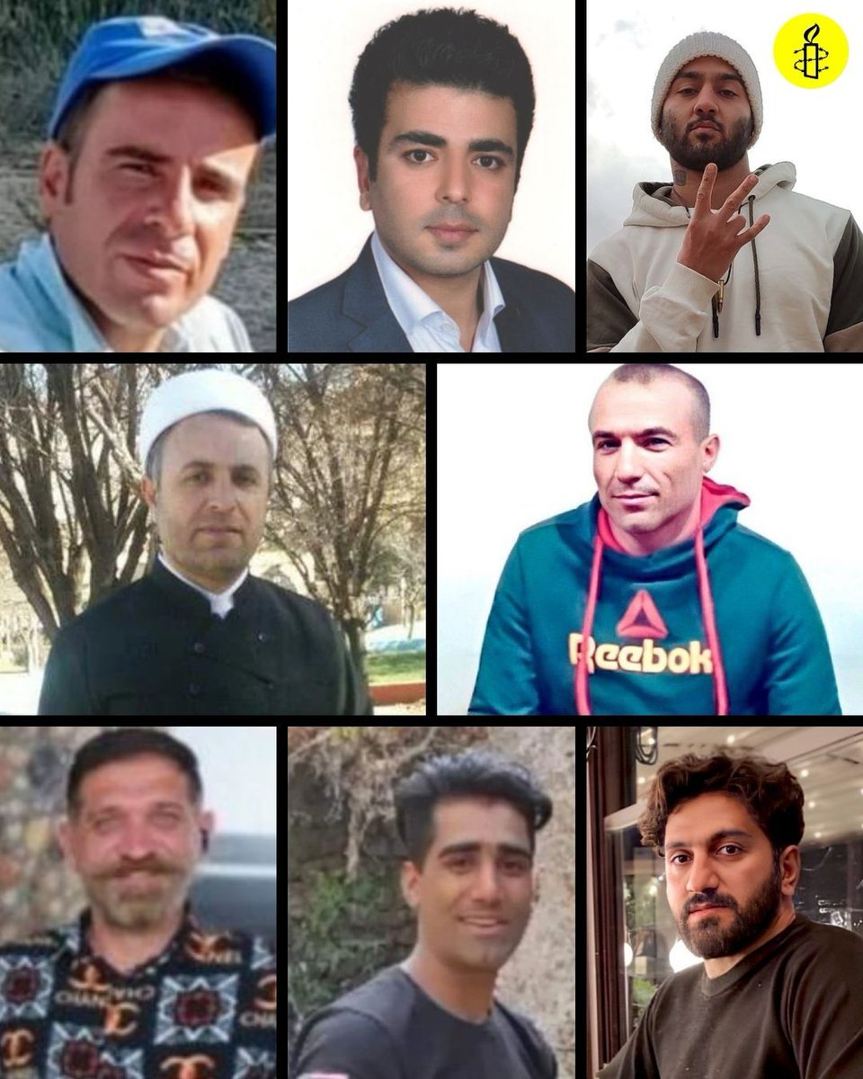 At least 8 individuals are under death sentences & at risk of execution in Iran after grossly unfair trials in relation to #WomanLifeFreedom uprising amid grave concerns of more being at similar risk. Iran's authorities must quash all death sentences now! amnesty.org/en/documents/m…