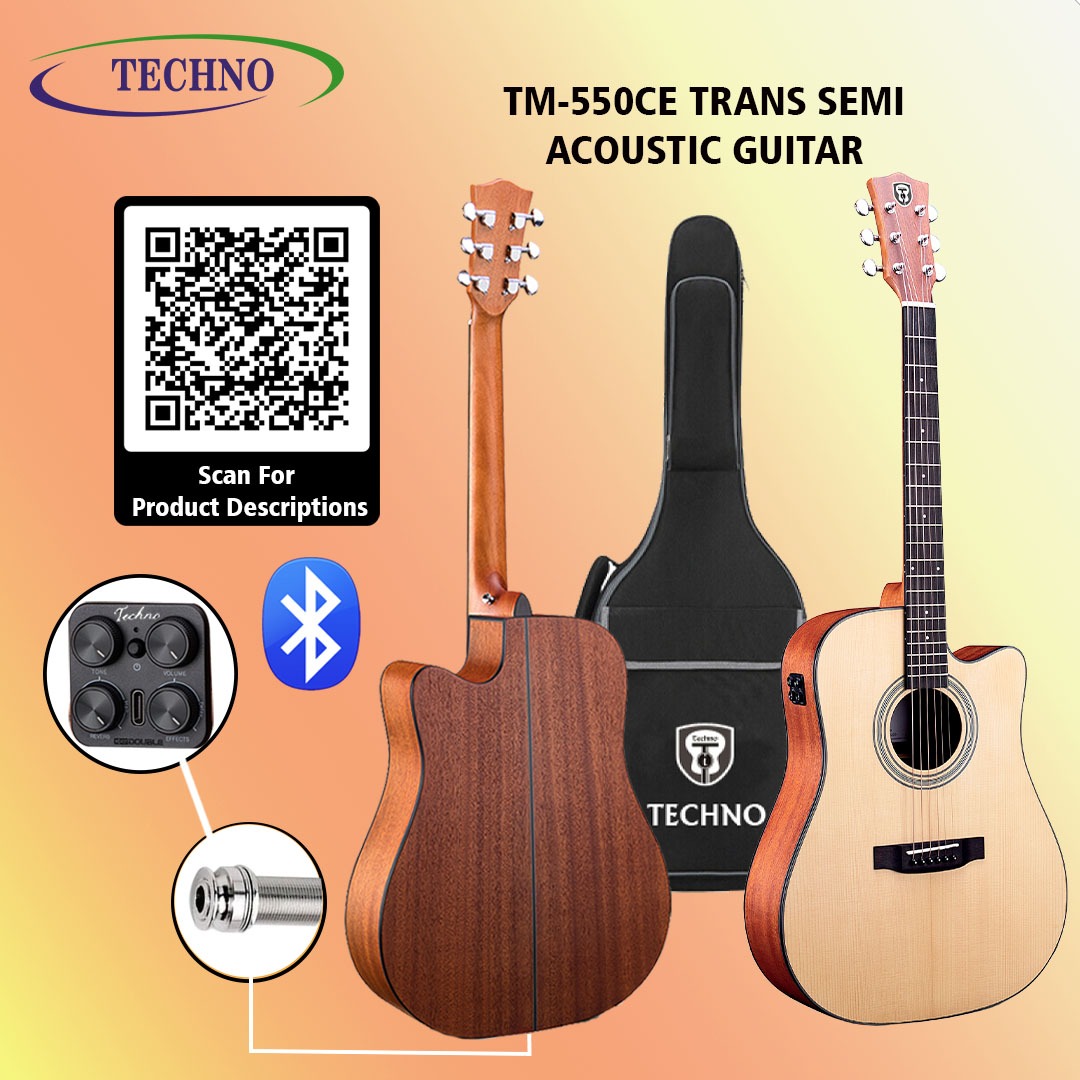 Trans Semi-Acoustic Guitar TM-550CE🎸🔥❤️
𝗗𝗲𝘀𝗰𝗿𝗶𝗽𝘁𝗶𝗼𝗻:
👉Size:- 41 Inches
👉Bridge:- Rosewood
👉Colour:- NT/SB/BK

#technomusicindia #technomusic #technoguitars #technoguitar #guitarplayer #guitarsolo #guitarrista #guitarist #guitarlife #guitarcover #guitarcovers