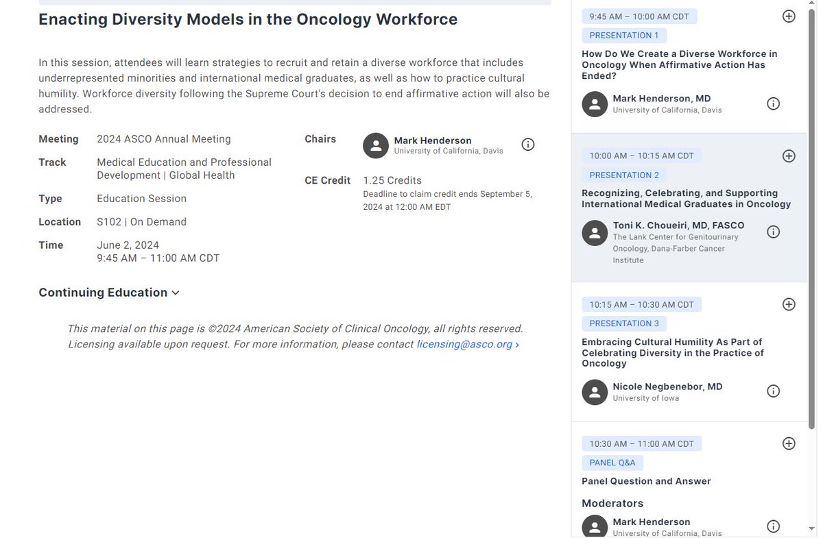 ‼️ Make sure to attend this session on Recognizing, Celebrating, and Supporting International Medical Graduates in Oncology during #ASCO24 ‼️ June 2, 10:00 AM – 10:15 AM CDT S102 @ASCO @OncBrothers @OncoAlert @IMG_Oncologists meetings.asco.org/2024%20ASCO%20…