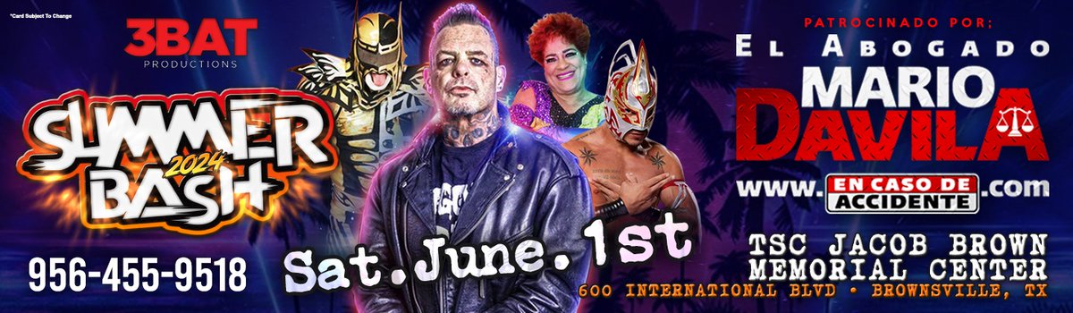 3BatProductions's tweet photo. Don't miss it!
Saturday, June 1st https://t.co/SYJerHfUdT