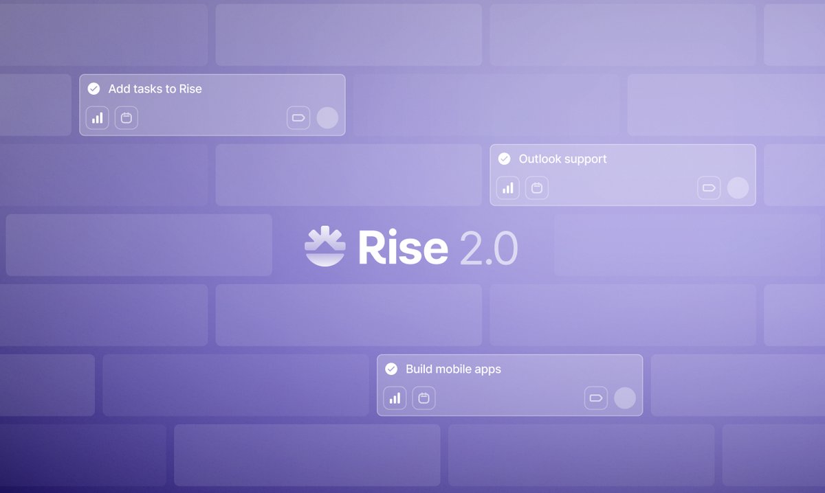 Rise (@risecal) on Twitter photo Rise 2.0 is here and we're live on <a href="/ProductHunt/">Product Hunt πΈ</a>!
β Tasks & Projects
β First class Outlook integration
β iOS and Android app
producthunt.com/posts/rise-2-0 Rise 2.0 is here and we're live on <a href="/ProductHunt/">Product Hunt πΈ</a>!
β Tasks & Projects
β First class Outlook integration
β iOS and Android app
producthunt.com/posts/rise-2-0