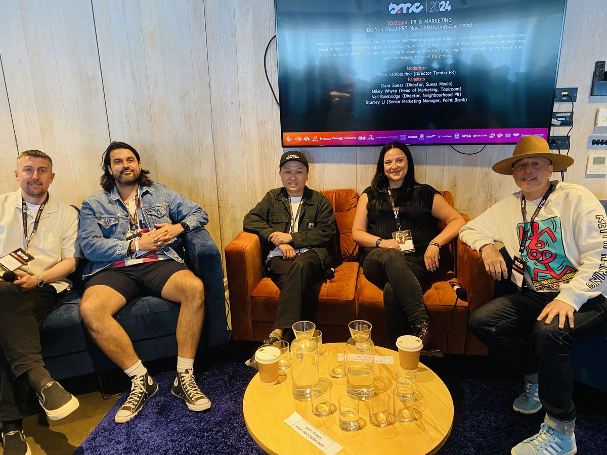 It’s great to be back at <a href="/BrightonMusicCo/">Brighton Music Conference</a>! Loved speaking on the PR &amp; Marketing Panel this morning. Pleased to see a full house for 10am too! #bmc24