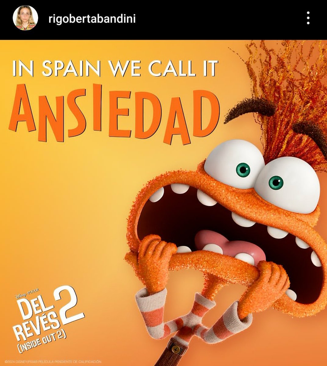 PreviouslyFilmx's tweet photo. #InsideOut2
⚠️ATENCIÓN⚠️
La cantante y actriz de doblaje Rigoberta Bandini (#Callou, #Deadpool) da indicios de que participará en #DelRevés2
Por el momento, ha parafraseado sus canciones con las nuevas emociones de la película.
¿Será la voz de alguna de los nuevos personajes? https://t.co/f8y3GnioWy