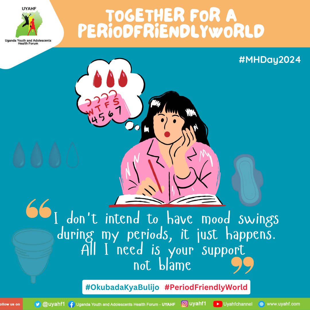 #PeriodFriendlyWorld Empathy and understanding are key in addressing the mental health implications of menstruation. Let us initiate regular conversations about the emotional changes that girls and women go through during their periods so that everyone understands that these
