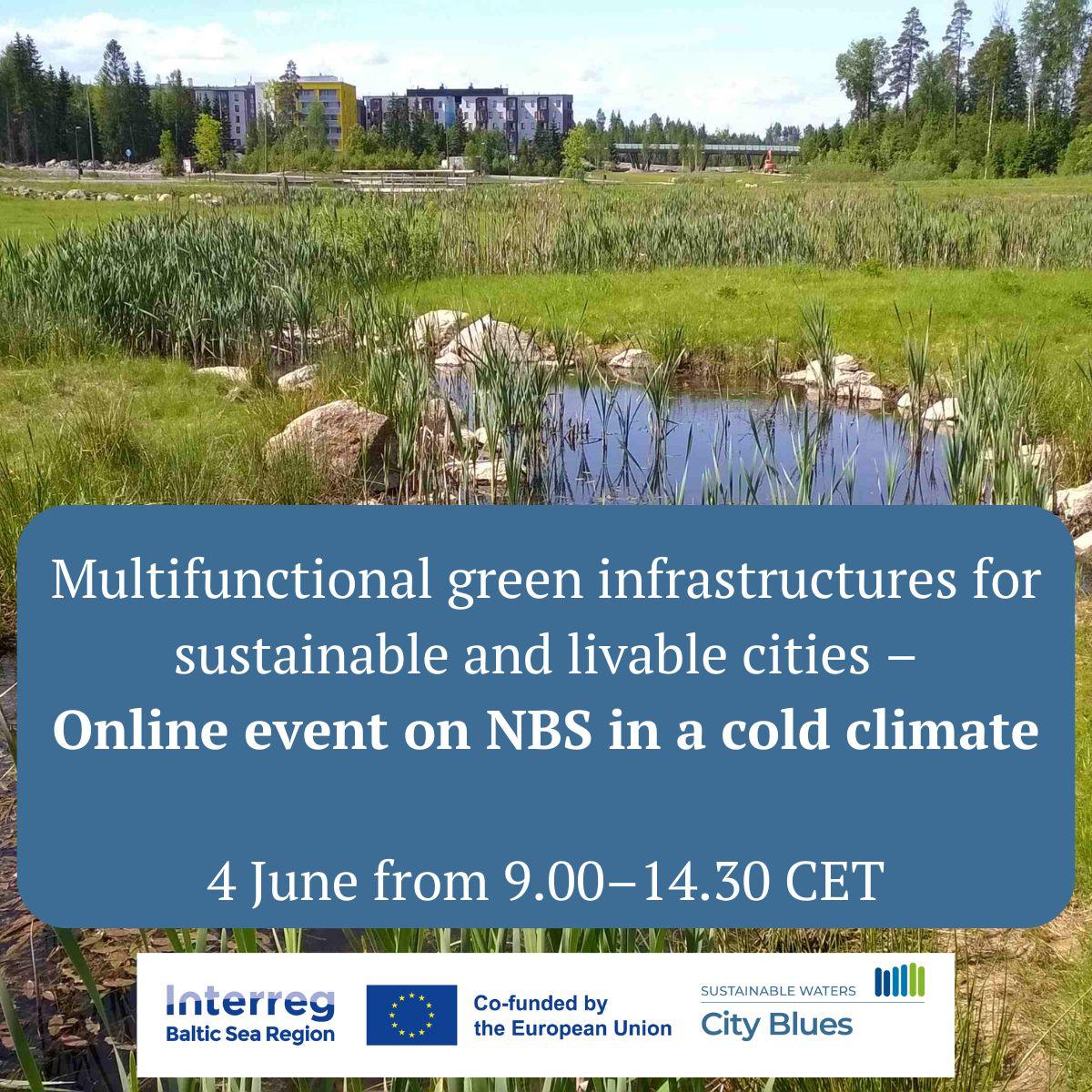 Interested in nature-based solutions around the Baltic Sea? #CityBlues project invites you to follow the seminar online on Tue 4 Jun. Programme and registration: forms.office.com/e/FZH3A5K0BF