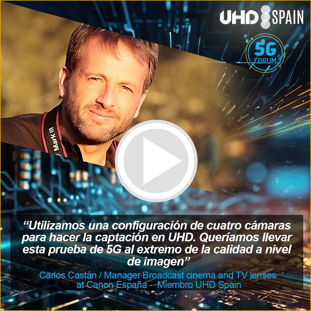 🔴🟢🔵¿Qué dificultades técnicas supuso la realización del piloto 5G UHD-HDR, pionero en Europa?

🗣Carlos Castán, miembro de #UHDSpain, respondió a esto en el <a href="/5G_FORUM/">5G FORUM</a> 2024.

➡️Entra en 'Tu Zona UHD', regístrate 𝐆𝐑𝐀𝐓𝐈𝐒, y disfruta de la entrevista: uhdspain.com/tu-zona-uhd/