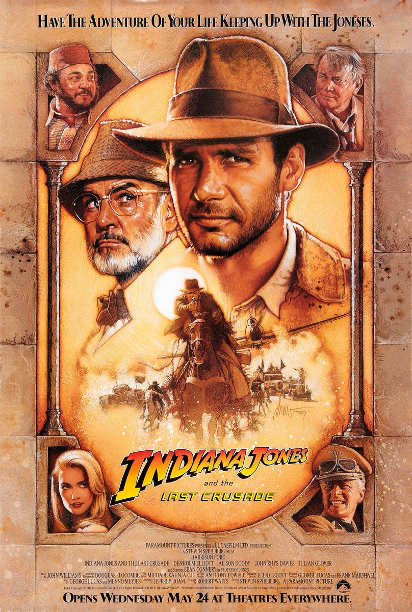 Indiana Jones and the Last Crusade was released in the US on this day 35 years ago. Harrison Ford nominated River Phoenix to play him as a teenager, having worked with him on The Mosquito Coast - Mike