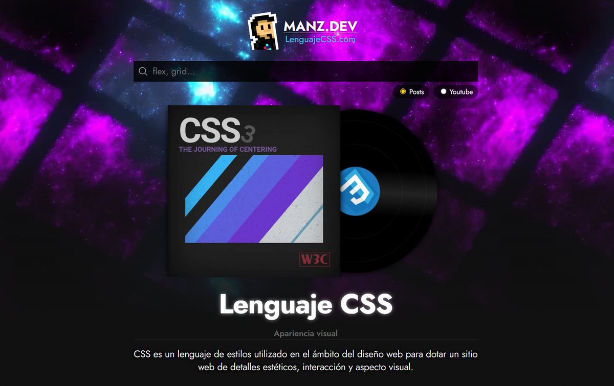 Manz's tweet photo. Dev, me gustaría leer tu opinión sobre esto:

Mi página de LenguajeCSS ha crecido durante estos años hasta ser una página muy grande que tiene muchísimo contenido (gratuito) sobre CSS.

CSS es una tecnología demasiado grande que incluye muchas temáticas, que abordan muchos aspectos y es difícil de resumir o crear un índice (no quiero quitar contenido ni temario, pero si quiero buscar una forma diferente de plantearlo).

Mucha gente que empieza, al llegar al índice se abruma y no sigue leyendo porque hay demasiado contenido. 

Por si esto no fuera poco, no todos los usuarios tienen el mismo objetivo: Algunos quieren encontrar información y aprender, otros priorizan lo esencial para encontrar trabajo, otros quieren resolver un problema concreto sobre un tema, otros quieren una guía para saber cuál es el siguiente paso, etc...

¿Cuál crees que sería la mejor forma de abordarlo?
¿Qué buscas como prioridad cuando llegas a una página así?
¿Qué echas de menos? ¿Qué te gustaría que creara?
