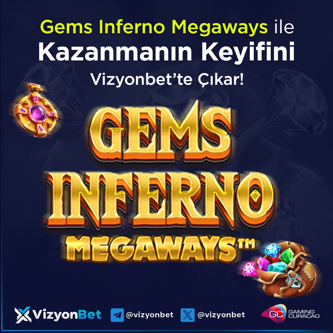 🎰 Gems İnferno slotu ile değerli taşların keşfedildiği madene doğru yol alın, muhteşem ödüller ve çarpanlar ile kazancınıza kazanç katın! vizyonbet Casino'nun en sevilen oyunları ile keyifli bir gün sizi bekliyor! 

t2m.io/vizyongiris