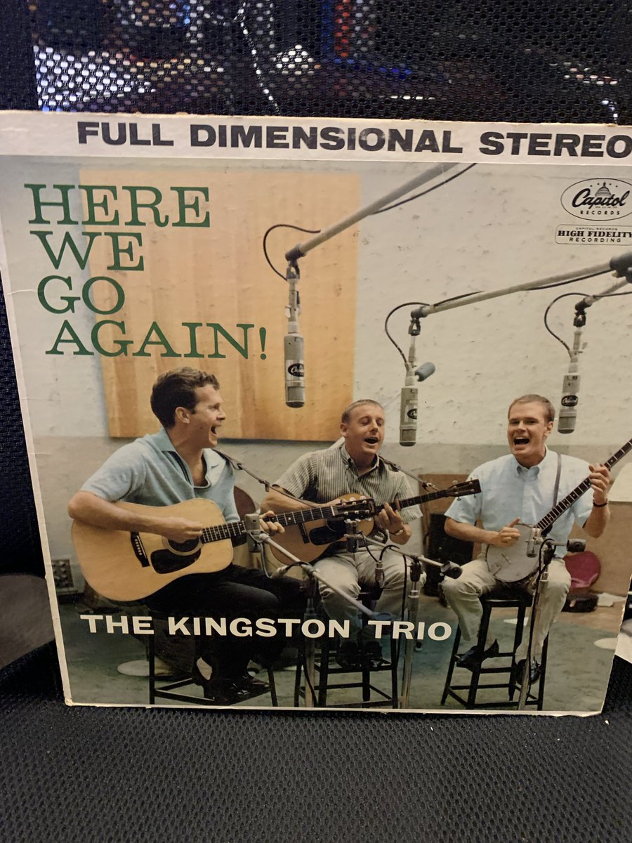 I’m doing my #albumadayin2024 thing - playing my #records back to back. Next: The Kingston Trio, Here We Go Again! Deep cut record but Across the Wide Missouri and Worried Man are worth the cost of admission. #vinyl #folk #60s #NowPlaying #vinylcollector 
#RockSolidAlbumADay2024