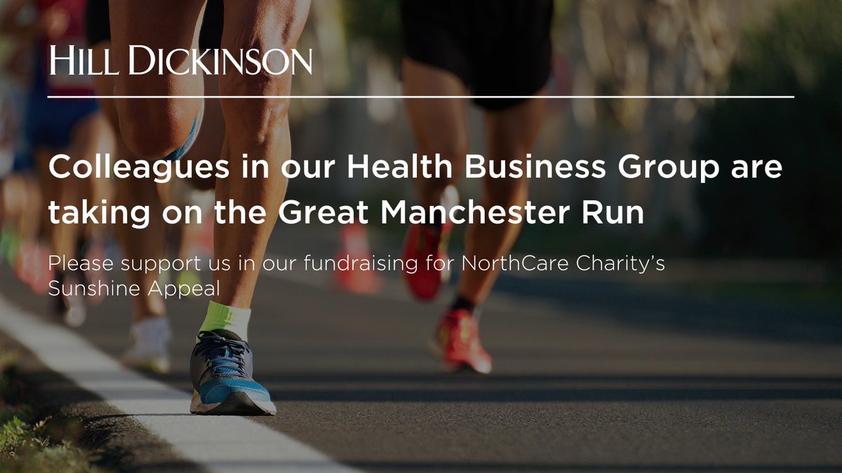 This Sunday 17 colleagues from our Manchester office will be taking part in the Great Manchester Run, raising money for @NCareCharity's Sunshine Appeal! The Sunshine Appeal aims to breathe new life into the Children's Unit at Royal Oldham Hospital, turning it into a vibrant and