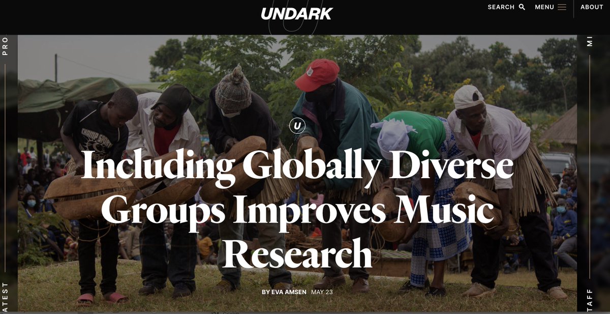 Nice article in @undarkmag by @easternblot featuring recent global collaborations including from our lab and those of @sfujiidr @norijacoby @JoshHMcDermott @PVuust and more! undark.org/2024/05/23/inc…