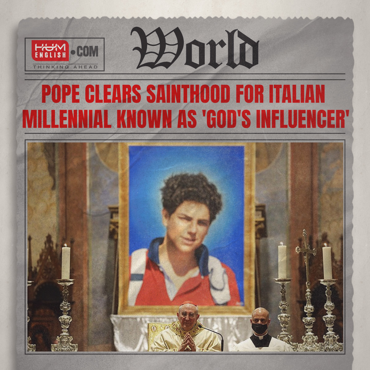 Pope clears sainthood for millennial known as 'God's influencer'

Read more: ow.ly/AT6a50RSmZp