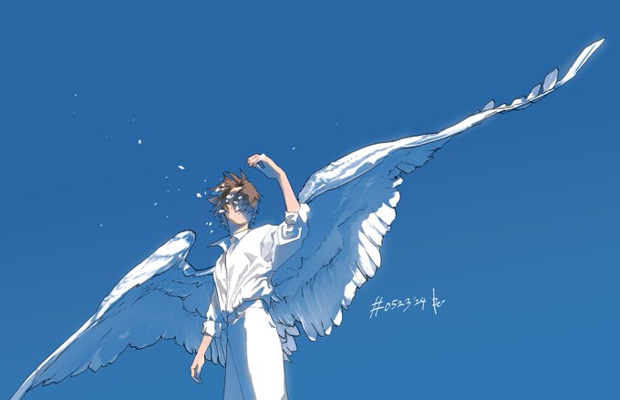「angel wings simple background」 illustration images(Latest)